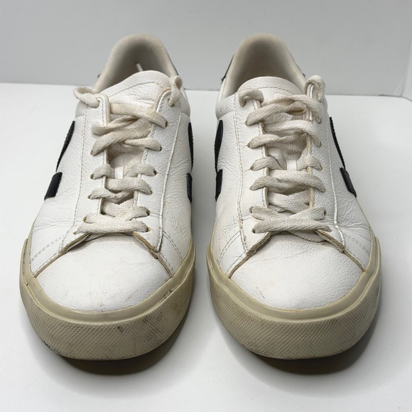 Veja Campo Sneakers Womens 9 White and Black - Picture 3 of 6